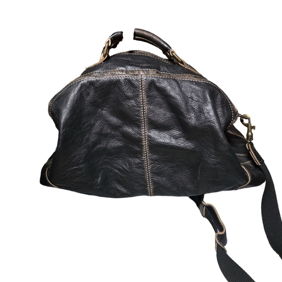 Black Rivet Handbags - Wilson's Leather Black Rivet Duffel Bag One Size